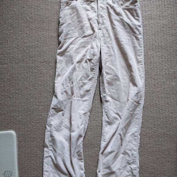 Levi's Corduroy beige pants high cut straight leg - Picture 6 of 6